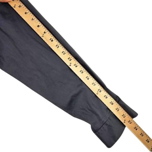 Alfani Mens Slim-Fit Wrinkle Resistant Moisture Wicking Dress Shirt Black Oyster - Picture 7 of 10